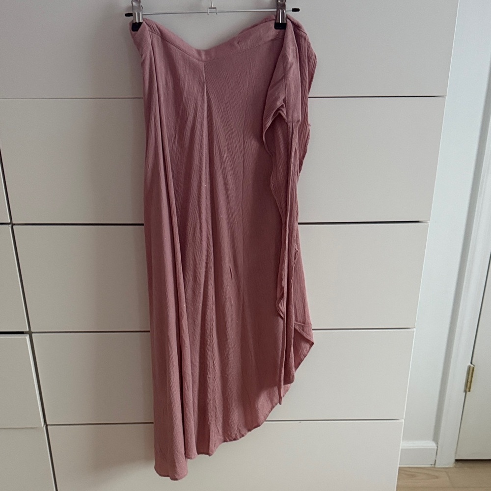 Elegant Rose Wrap Around Women's Midi Skirt